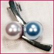 Geschenkidee - BiColor Anhänger mit Perlen